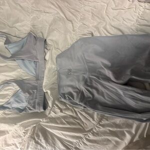 CSB x Issy Mathers Baby blue sports bra and legging
